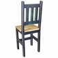 Black Painted Wood Bistro Table Set with 4 Chairs