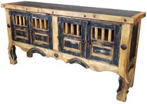 Black Painted Wood Yugo Buffet - 4 Doors