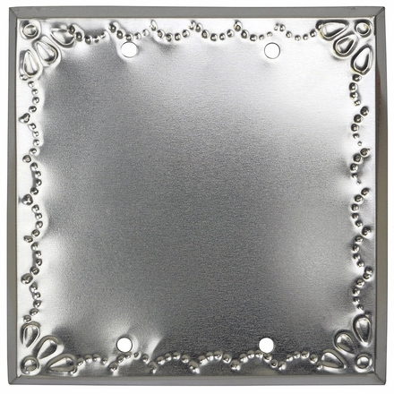 Blank Natural Tin Double Switch Outlet Cover - Star