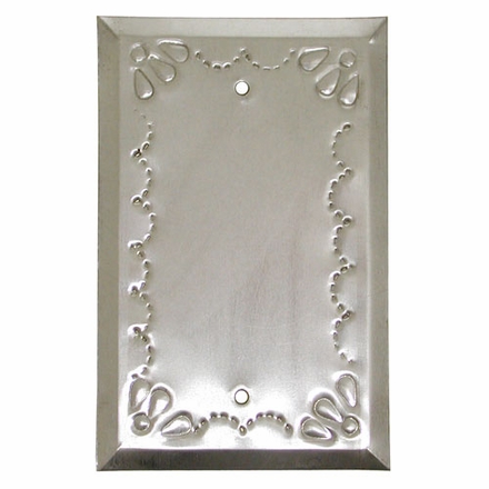 Blank Natural Tin Switchplate - Star