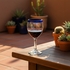 Blue Rim Mexican Wine Glasses - Set of 4