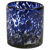 Blue Spotted Rocks Glass - Set of 4
