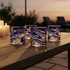 Blue Swirl Rocks Glass - Set of 4