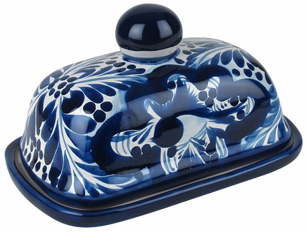 Blue & White Talavera Butter Dish