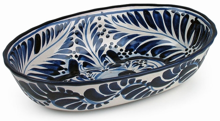 Blue & White Talavera Dipping Bowl