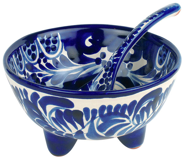 Blue & white Talavera Salsa Bowl Set
