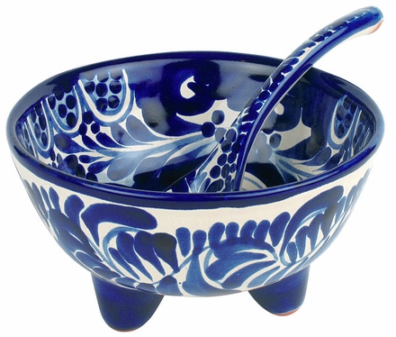 Blue & White Talavera Salsa Bowl