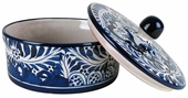Blue & White Talavera Tortilla Warmer with Lid