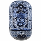 Blue & White Talavera Wall Fountain with Frog