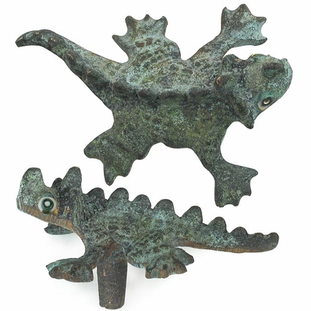 Bronze Chameleon Drawer Pulls - Set of 2