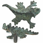 Bronze Chameleon Drawer Pulls - Set of 2