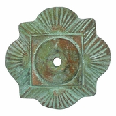 Mexican Bronze Clover Rosettes with Bronze Nailheads - Pack of 2