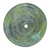 Bronze Grooved Rosettes with Bronze Nailheads - 1 Pair