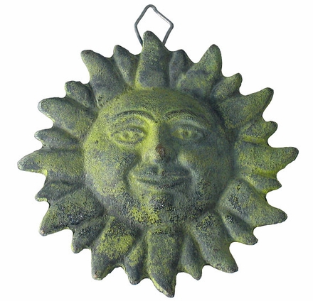 Bronze Patina Mexican Sunface Wall Decoration 4