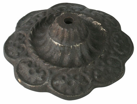 Bronze Scalloped Rosettes with Bronze Nailheads - 1 Pair