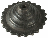Bronze Sunburst Rosettes with Bronze Nailheads - 1 Pair