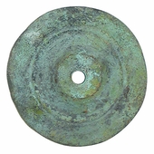 Bronze Wheel Rosettes with Bronze Nailheads - 1 Pair