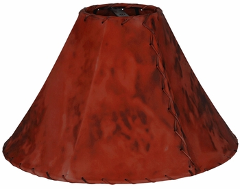 Brown - Handcrafted Mexican Rawhide Lamp Shade  15