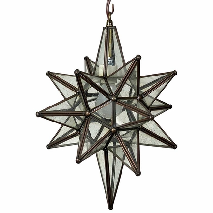 Bubble Glass Moravian Star Light - 13