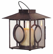 Candle Lanterns - Aged Tin and Glass