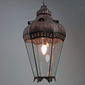Canela Aged Tin and Glass Hanging Light Fixture - Extra Large