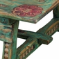 Carved Antique Ranch Coffee Table Green
