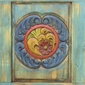 Carved Painted Wood Headboard - Queen and King