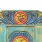Carved Painted Wood Headboard - Queen and King