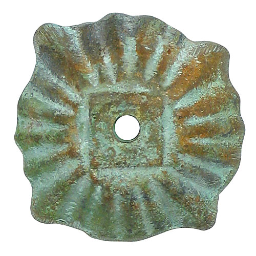 Cast Bronze Shell Rosettes - 1 Pair