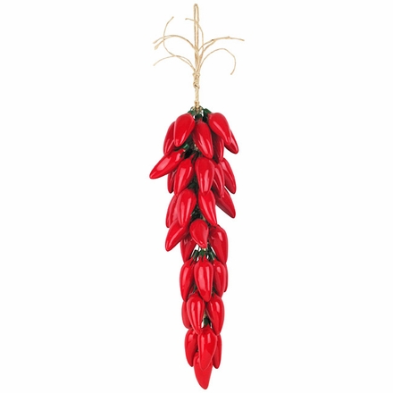 Ceramic Red Jalape�o Pepper Ristra