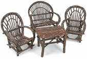 Child Size Twig Furniture 4-Piece Patio Set
