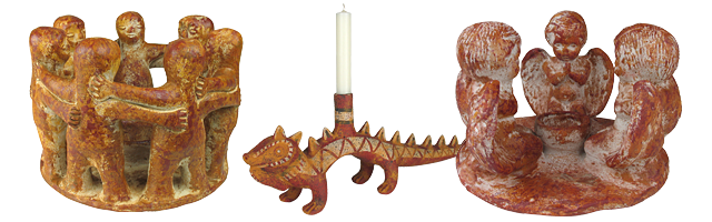 Circle of Friends Candle Holders from Mexico - Free Shipping
