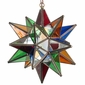 Clear Colored Glass Star Fixture