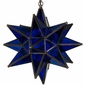 Cobalt Blue Glass Star Light