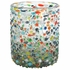 Confetti Pebbled Mexican Rocks Glass  - Set of 4