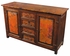 Copper and Old Wood Rustic Buffet - 2 Doors and 4 Drawers