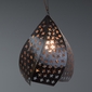 Copper Punched & Twisted Hanging Light