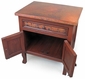 Country Nightstand with Copper