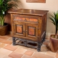 Country Nightstand with Copper and Pablo Base