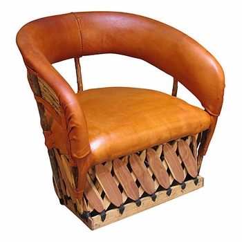 Cushioned Equipal Lounge Chair