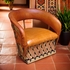 Cushioned Equipal Lounge Chair