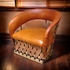 Cushioned Equipal Lounge Chair