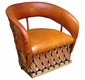 Cushioned Equipal Lounge Chair - Minimum Order 2