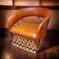 Cushioned Equipal Lounge Chair - Minimum Order 2