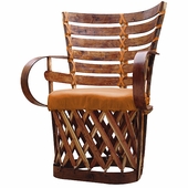 Set of 2 Cushioned Mayan  Equipale Chairs
