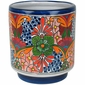 Cylinder Talavera Flower Pot