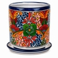 Cylinder Talavera Flower Pot