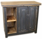 Dark Gray Painted Wood Hacienda Buffet
