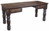 Dark Wood Office Desk with Drawers