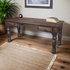 Dark Wood Office Desk with Drawers